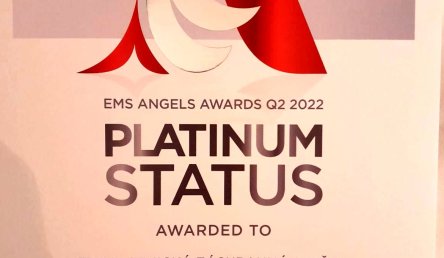 ZDRAVOTNICKÁ ZÁCHRANNÁ SLUŽBA JčK ZÍSKALA VÝZNAMNÉ EVROPSKÉ OCENĚNÍ – PLATINOVÝ STATUS ANGELS EMS AWARDS